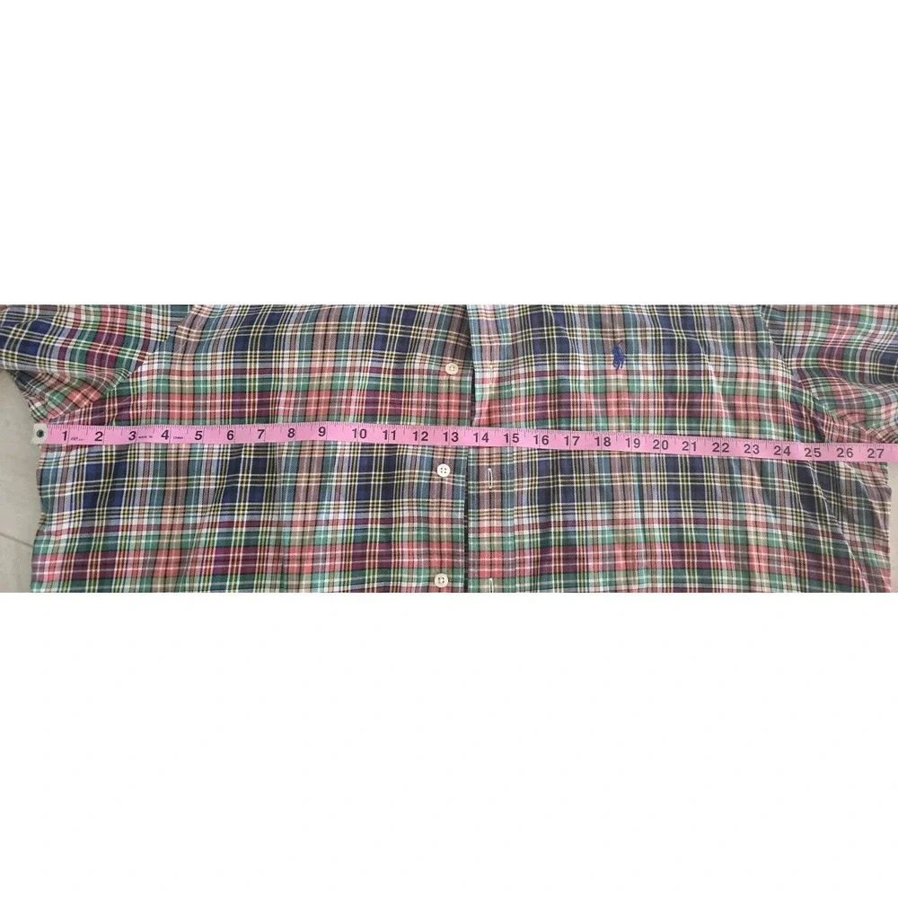Polo Ralph Lauren‎ Christmas     Men's Plaid 100% Cotton Blue Red Green SZ XXL